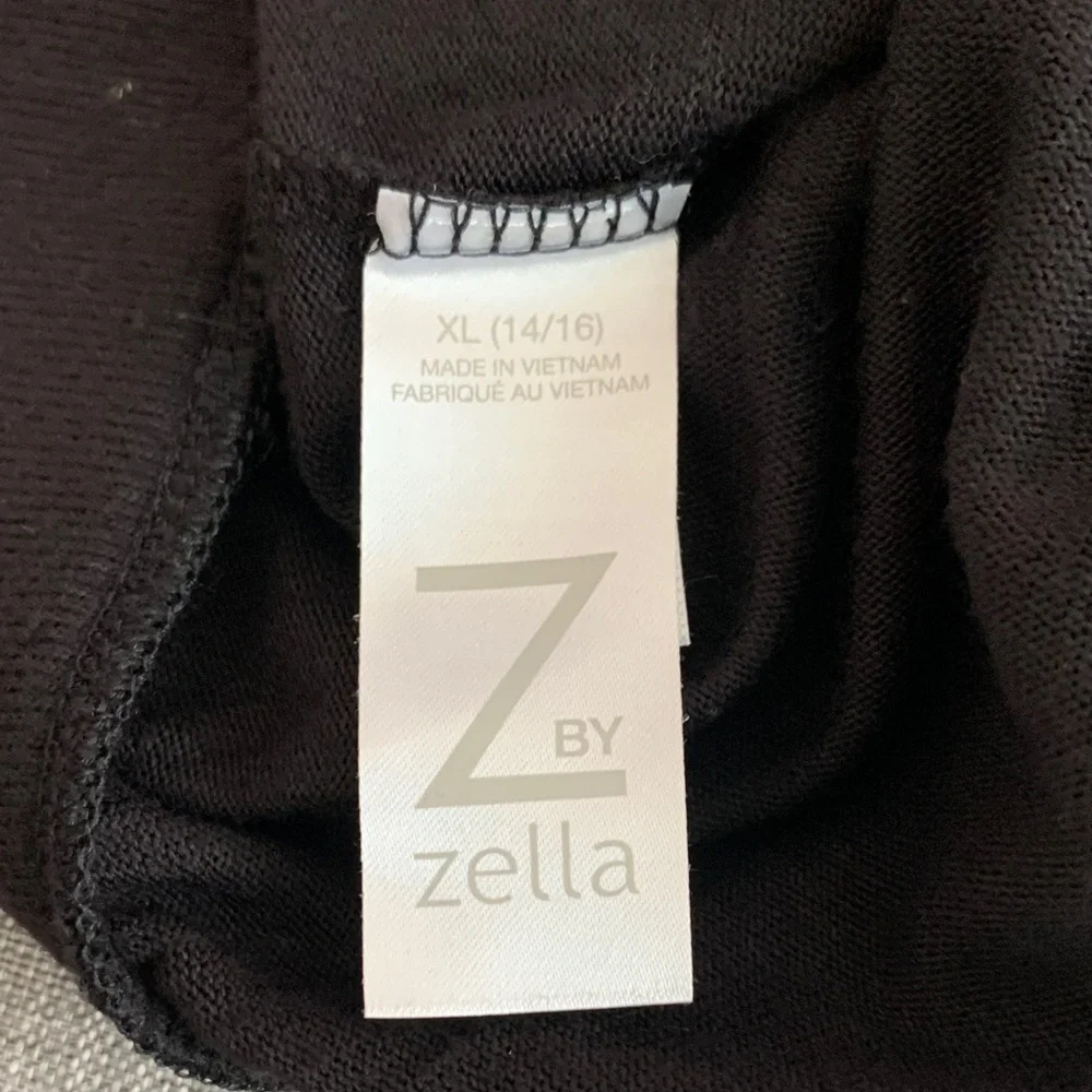 Z by Zella Girls Soft Lightweight Black Drawstring Waist Joggers in Size 14-16